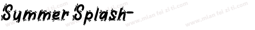 Summer Splash字体转换